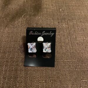 NWT emerald cut cubic zirconia